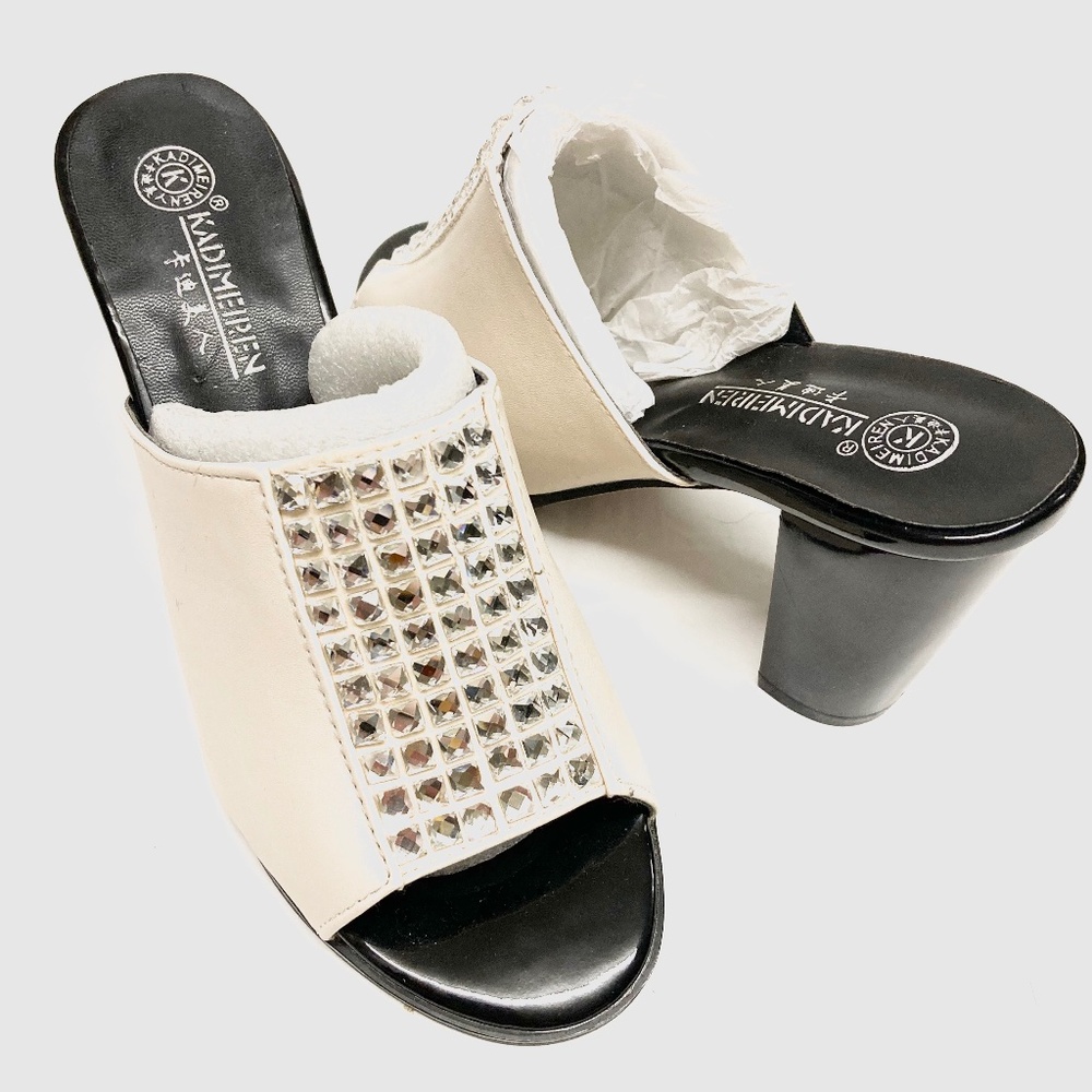 EUC KADIMEIREN Block Heel Slip On Mules